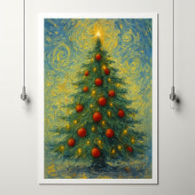 Christmas Tree Wall Art Print, Christmas Wall Art, Christmas Gift Wall Art, Primitive Holiday Decor