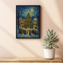 Christmas Tree Wall Art Retro Christmas Christmas Home Decor Winter Holiday Livingroom Decor Idea
