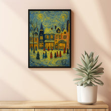 Christmas Wall Art Cute Winter Village Christmas Decor Cozy Season Print Hello December Print