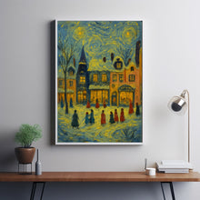 Christmas Wall Art Cute Winter Village Christmas Decor Cozy Season Print Hello December Print