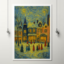 Christmas Wall Art Cute Winter Village Christmas Decor Cozy Season Print Hello December Print