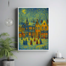Christmas Wall Art Cute Winter Village Christmas Decor Cozy Season Print Hello December Print (2)