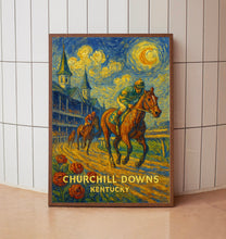 Churchill Downs Vintage Poster _ Kentucky Horse Racing Print with Iconic Twin Spires and Red Roses - Churchill Downs Wall art