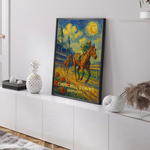 Churchill Downs Vintage Poster _ Kentucky Horse Racing Print with Iconic Twin Spires and Red Roses - Churchill Downs Wall art
