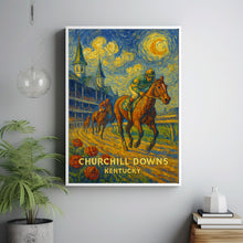 Churchill Downs Vintage Poster _ Kentucky Horse Racing Print with Iconic Twin Spires and Red Roses - Churchill Downs Wall art