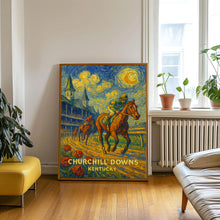 Churchill Downs Vintage Poster _ Kentucky Horse Racing Print with Iconic Twin Spires and Red Roses - Churchill Downs Wall art
