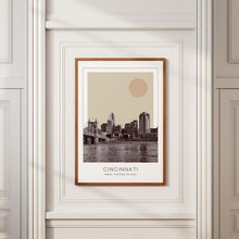 Cincinnati Poster Print, Cincinnati Travel Poster, Cincinnati Minimalistic Wall Art, Cincinnati, Ohio, United States 1868248468