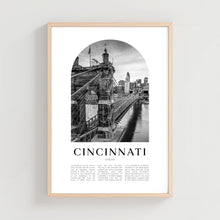 Cincinnati Travel Poster, Cincinnati Print, Cincinnati Wall Art, Travel Print, Ohio City Art, Cincinnati Gift, Ohio Decor  US65M 4344788291