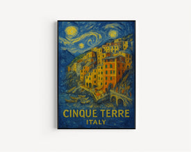 Cinque Terre City Travel Print, Cinque Terre Italy Travel Poster Print, Italy City Wall Art, Cinque Terre Travel Wall Decor