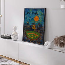 Citi Field Poster, Mets Poster, Minimalist, Helvetica, Mid-Century Modern, Baseball Art, Baseball Stadium Poster, New York Mets