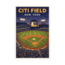 Citi Field Poster, New York Mets Stadium Art Print, Vintage Baseball Wall Art, NYC Ballpark Illustration, MLB Fan Gift 4441829128