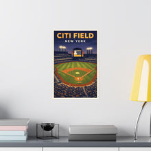 Citi Field Poster, New York Mets Stadium Art Print, Vintage Baseball Wall Art, NYC Ballpark Illustration, MLB Fan Gift 4441829128