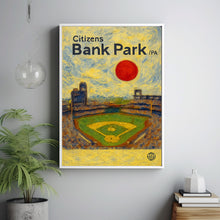 Citizens Bank Park Poster, Phillies Poster, Minimalist, Helvetica, Mid-Century Modern, Baseball Art, Baseball Stadium Poster, Philadelphia