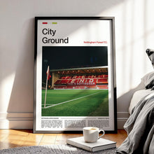 City Ground Football Poster Nottingham Forest Football Art Print 4395841353