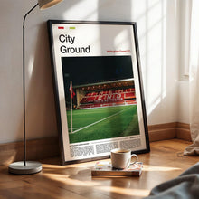 City Ground Football Poster Nottingham Forest Football Art Print 4395841353