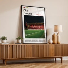 City Ground Football Poster Nottingham Forest Football Art Print 4395841353