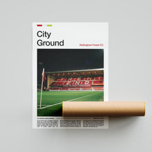 City Ground Football Poster Nottingham Forest Football Art Print 4395841353