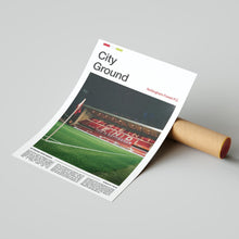 City Ground Football Poster Nottingham Forest Football Art Print 4395841353
