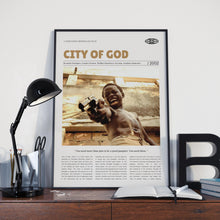 City of God, Fernando Meirelles, Retro Movie Poster, Custom Movie Poster 4421171004