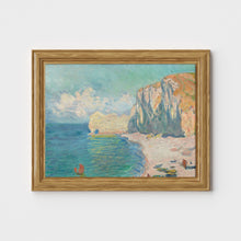 Claude Monet Exhibition Poster, The Beach and the Falaise d'Amont Claude Monet,  Monet Exhibition Print, Landscape wall art 1158734670