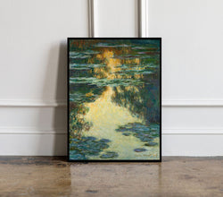 Claude Monet Exhibition Poster, Water lilies Claude Monet,  Monet Exhibition Print, Claude Monet Floral Print, Landscape wall art 1336874315