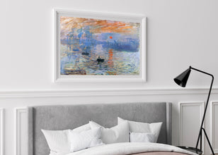Claude Monet Impression Sunrise 1872 Poster, Monet Exhibition Print, Landscape wall art, Claude Monet poster, Vintage Art, Minimalist Art 1211514637 8376
