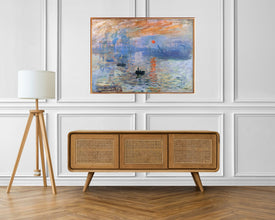 Claude Monet Impression Sunrise 1872 Poster, Monet Exhibition Print, Landscape wall art, Claude Monet poster, Vintage Art, Minimalist Art 1211514637 8376