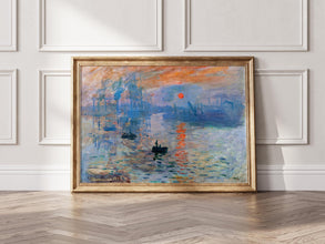 Claude Monet Impression Sunrise 1872 Poster, Monet Exhibition Print, Landscape wall art, Claude Monet poster, Vintage Art, Minimalist Art 1211514637