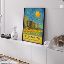 Clearwater Poster Print, Clearwater Travel Poster, Clearwater Van Gogh Style Wall Art, Clearwater, Florida, United States