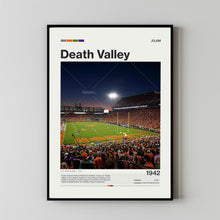 Clemson Death Valley Poster, Clemson Tigers Poster Print, NCAA Stadium Poster, NCAA Art