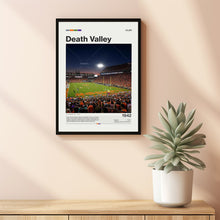 Clemson Death Valley Poster, Clemson Tigers Poster Print, NCAA Stadium Poster, NCAA Art