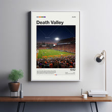 Clemson Death Valley Poster, Clemson Tigers Poster Print, NCAA Stadium Poster, NCAA Art