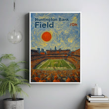 Cleveland Browns Stadium Poster, Browns Poster, Minimalist, Helvetica, Mid-Century Modern, Football Art, Huntington Bank Poster, NFL