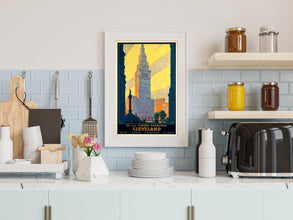 Cleveland Union Terminal Vintage Travel Poster Art (Digital Download) 787947089
