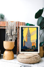 Cleveland Union Terminal Vintage Travel Poster Art (Digital Download) 787947089