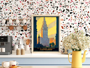 Cleveland Union Terminal Vintage Travel Poster Art (Digital Download) 787947089