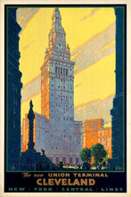 Cleveland Union Terminal Vintage Travel Poster Art (Digital Download) 787947089