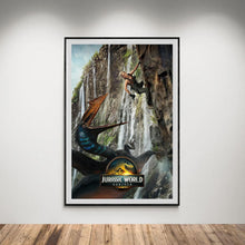Cliff Jurassic World Rebirth Movie Poster, Classic T-Rex Sci-Fi Thriller Cult Film Art Print, 2025 Scarlett Johansson Glossy Large Format 4333620760