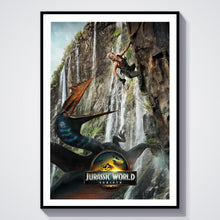 Cliff Jurassic World Rebirth Movie Poster, Classic T-Rex Sci-Fi Thriller Cult Film Art Print, 2025 Scarlett Johansson Glossy Large Format 4333620760
