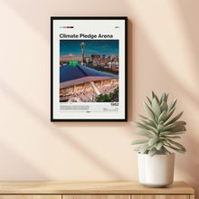 Climate Pledge Arena Poster, Seattle Kraken Poster Print, NHL Arena Poster, Hockey Fan Gift Print