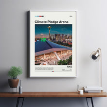 Climate Pledge Arena Poster, Seattle Kraken Poster Print, NHL Arena Poster, Hockey Fan Gift Print
