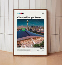 Climate Pledge Arena Poster, Seattle Kraken Poster Print, NHL Arena Poster, Hockey Fan Gift Print