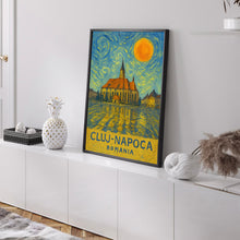 Cluj-Napoca Poster Print, Cluj-Napoca Travel Poster, Cluj-Napoca Van Gogh Style Wall Art, Cluj-Napoca, Romania