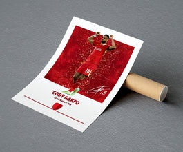 Cody Gakpo Poster Football Posters, Football Prints 1870073215