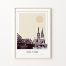 Cologne Poster Print, Cologne Travel Poster, Cologne Minimalistic Wall Art, Cologne, North Rhine-Westphalia, Germany 1882437289