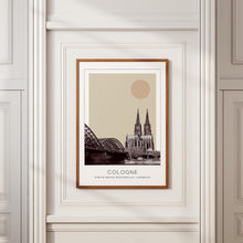 Cologne Poster Print, Cologne Travel Poster, Cologne Minimalistic Wall Art, Cologne, North Rhine-Westphalia, Germany 1882437289