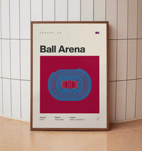 Colorado Avalanche Poster, Ball Arena Stadium Print, Mid Century Modern Hockey Poster, S-4ZTHM