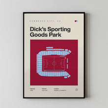 Colorado Rapids Poster, Dick's Sporting Goods Park Print, MLS Print, Mid Century Modern-6FIH4Q