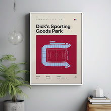 Colorado Rapids Poster, Dick's Sporting Goods Park Print, MLS Print, Mid Century Modern-6FIH4Q