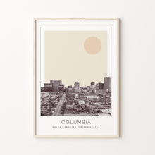 Columbia Poster Print, Columbia Travel Poster, Columbia Minimalistic Wall Art, Columbia, South Carolina, United States 1882437499